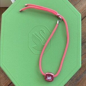 Swarovski Pink Bracelet with Purple Crystal
